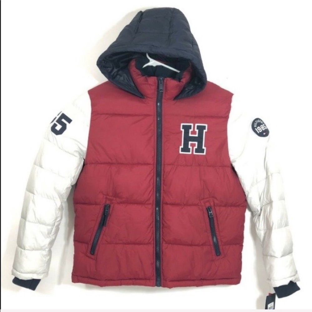 Tommy Hilfiger varsity puffer jacket